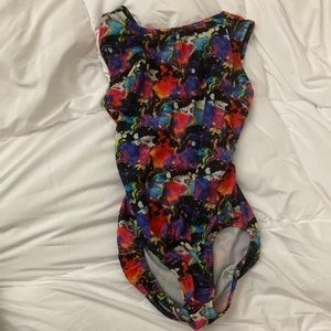 gymnastics leotard with open back